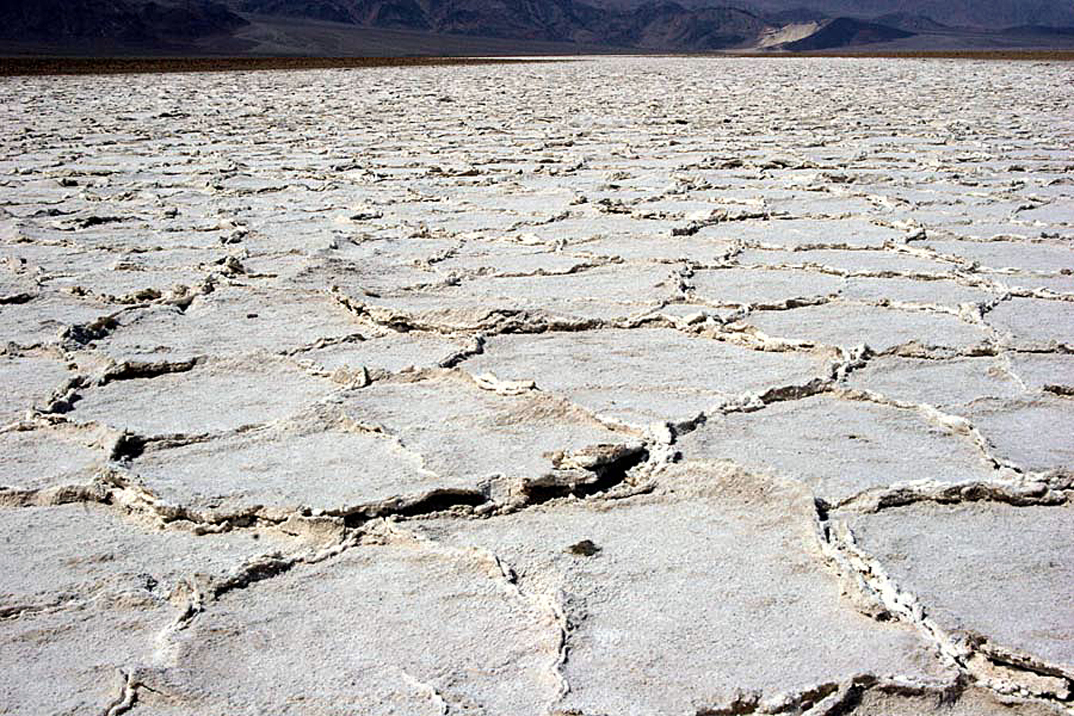 Salt formation at Death Valley