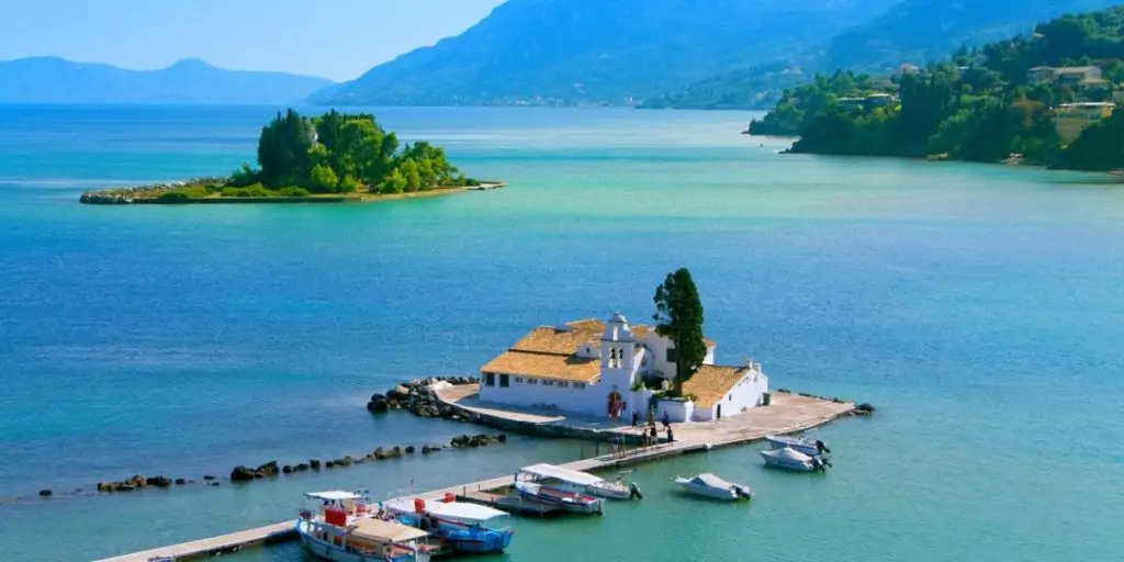 pontikonisi corfu island views