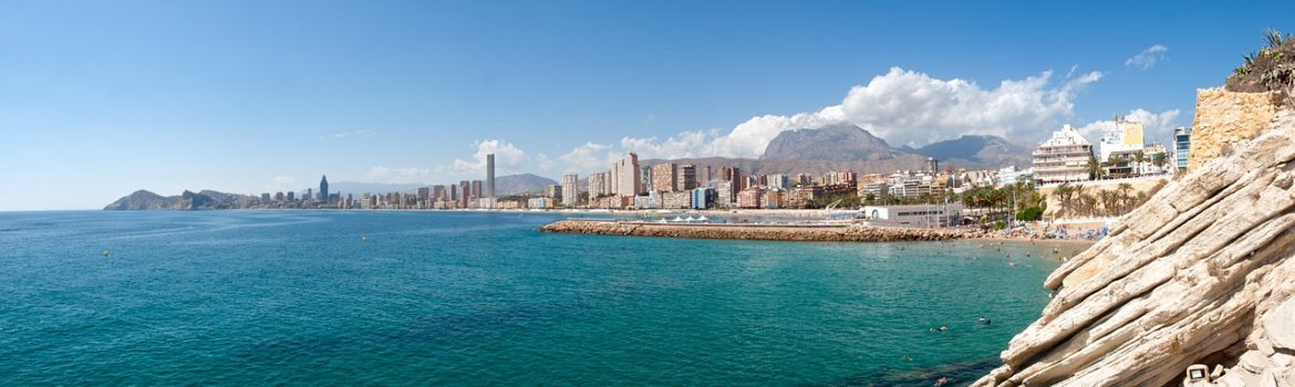 Benidorm sea front and beach