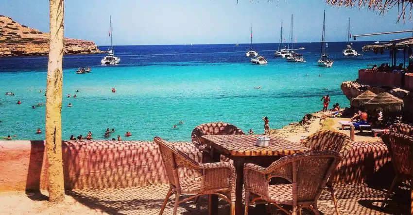 Ibiza beach cafe