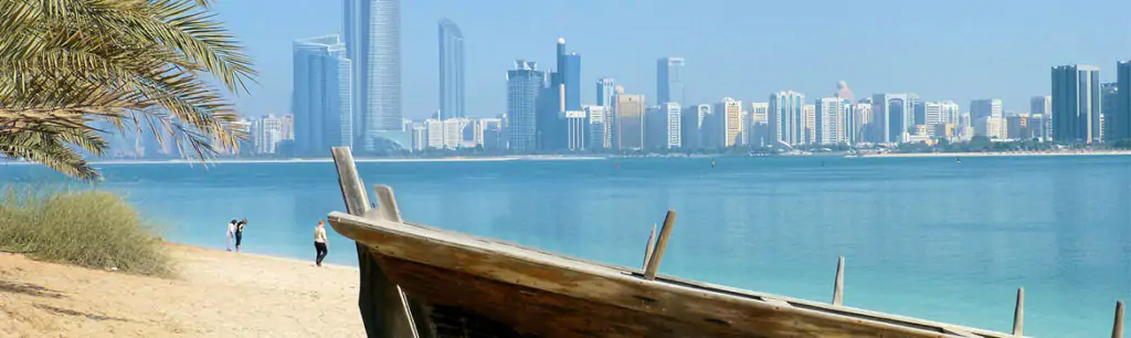 Image of Dubai Skyline and beach