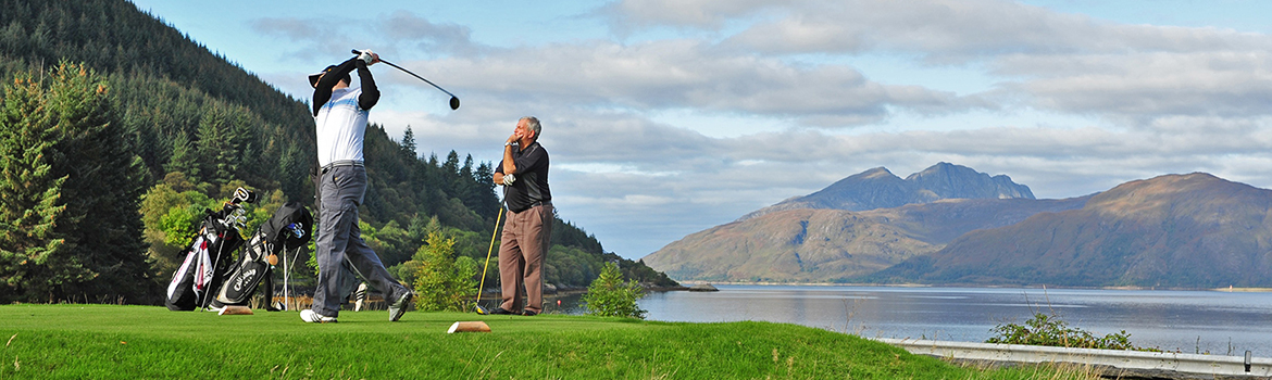 Image of people playing golf