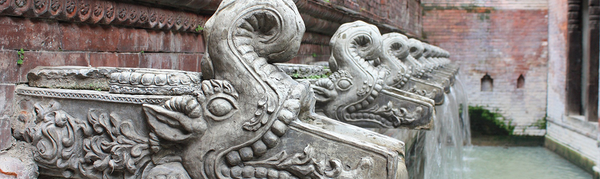 Image of dragon statue in Nepal