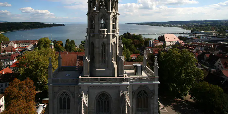 a church on Lake Constance