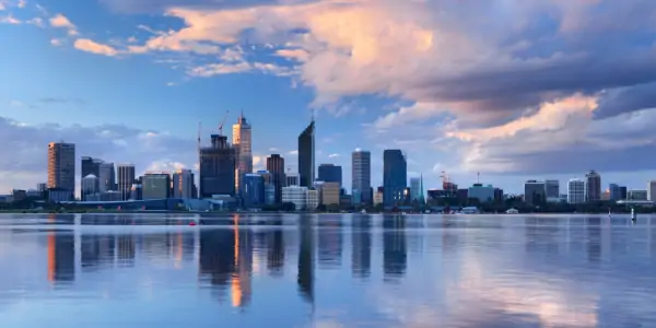 perth skyline and river