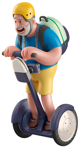 Arthur on segway