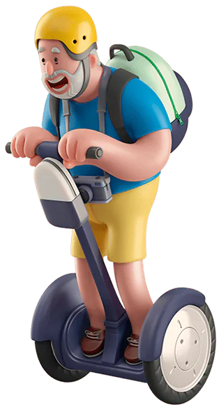 Arthur on segway