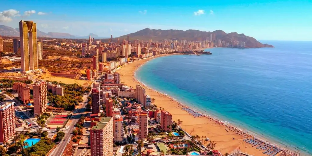 benidorm aerial view