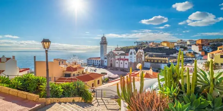 Shot of Tenerife's coastline