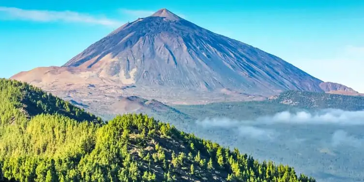 Views of Mount Teide on Tenerife