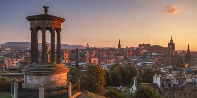 Carlton Hill view over Edinburgh