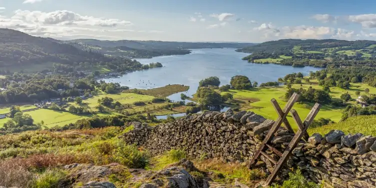 View of Windermere in the Lake District