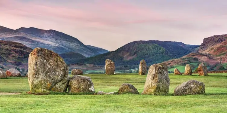 Stone circle at Castlerigg in Cumbria