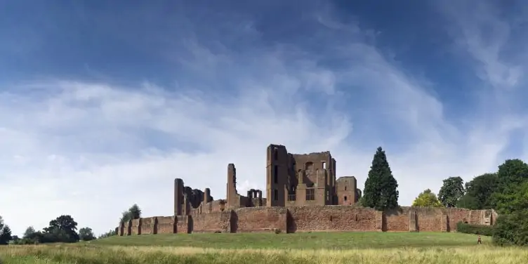 View of Kenilworth Castle in Warwickshire