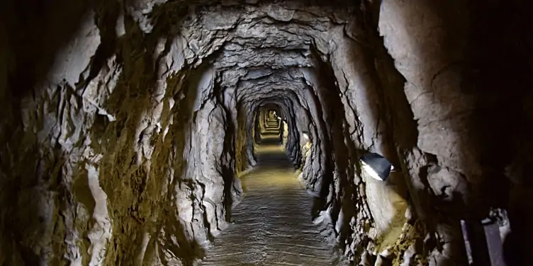 Old fortification tunnel in Gibraltar