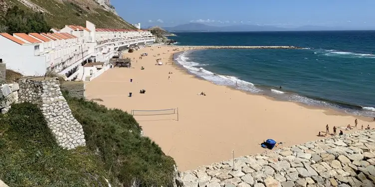 Sandy Bay beach in Gibraltar