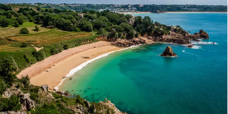 an image of Beauport Beach, St Aubin, Jersey