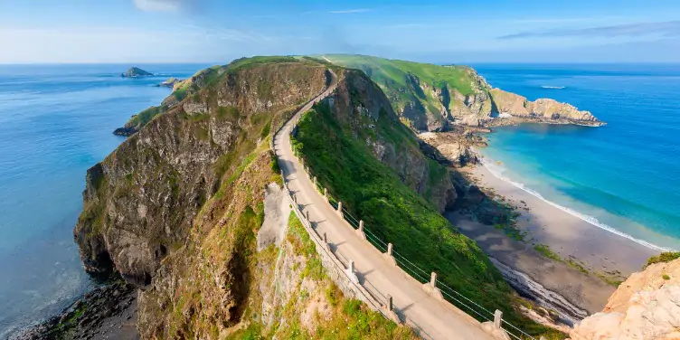 an image of the Isthmus on Sark
