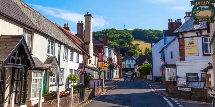 Street view of Porlock