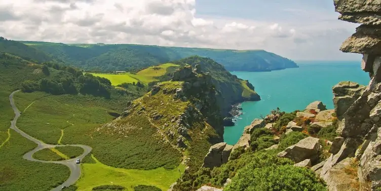 Valley of the Rocks in North Devon
