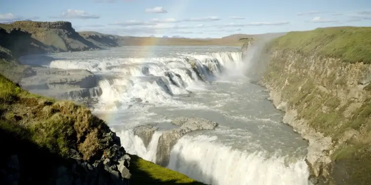 Gullfoss Waterfall in Iceland