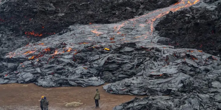 Volcanic eruption at Reykjanes peninsula