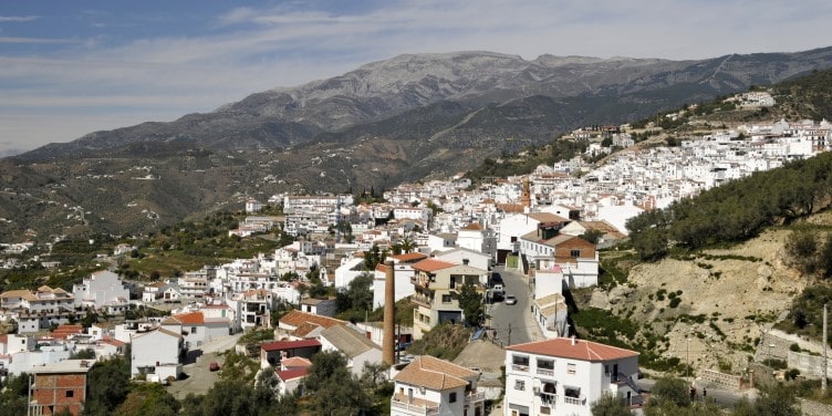 White village of Competa near Malaga