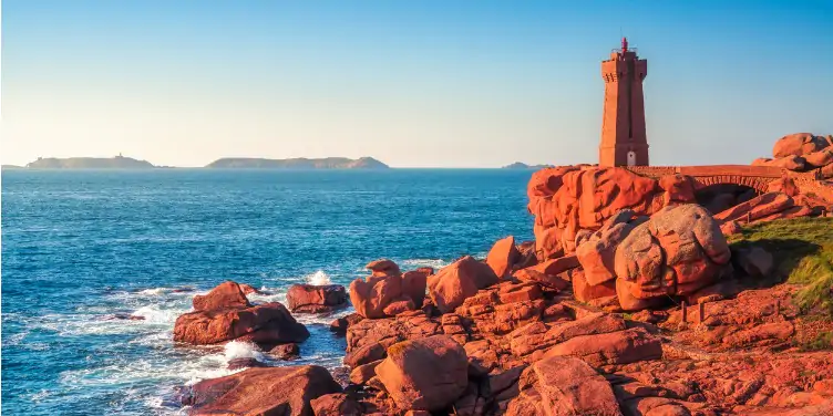 Lighthouse on the Pink Granite Coast