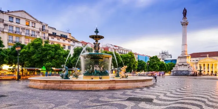 Rossio Square in Lisbon