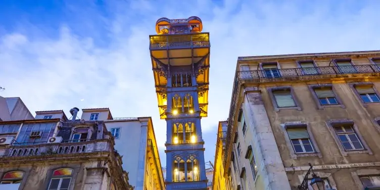 Santa Justa lift in Lisbon