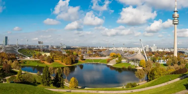 Olympic park is easily accessible by bike from Munich city centre.