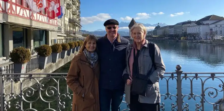 Family in Lake Lucerne