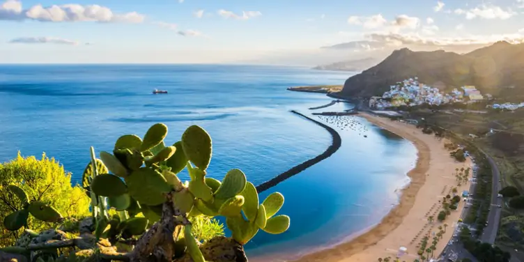 an image of Playa de Las Teresitas in Tenerife