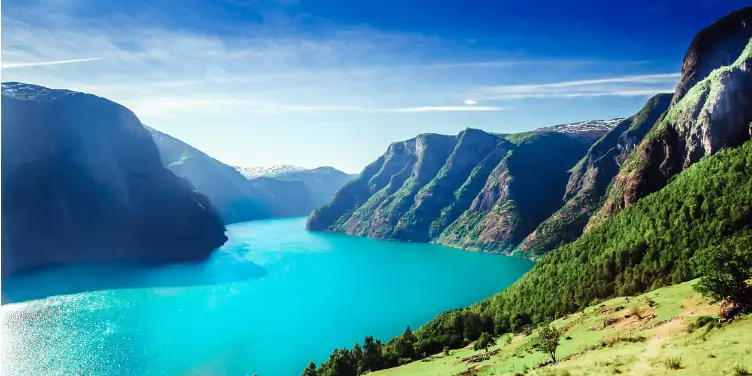 an image of Aurlandsfjord in Norway