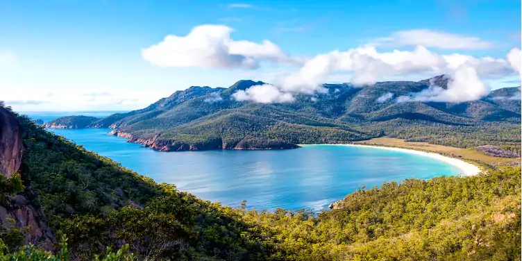 Wineglass Bay in Tasmania