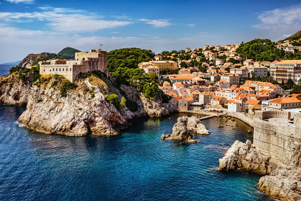 View of Dubrovnik, Croatia from the sea