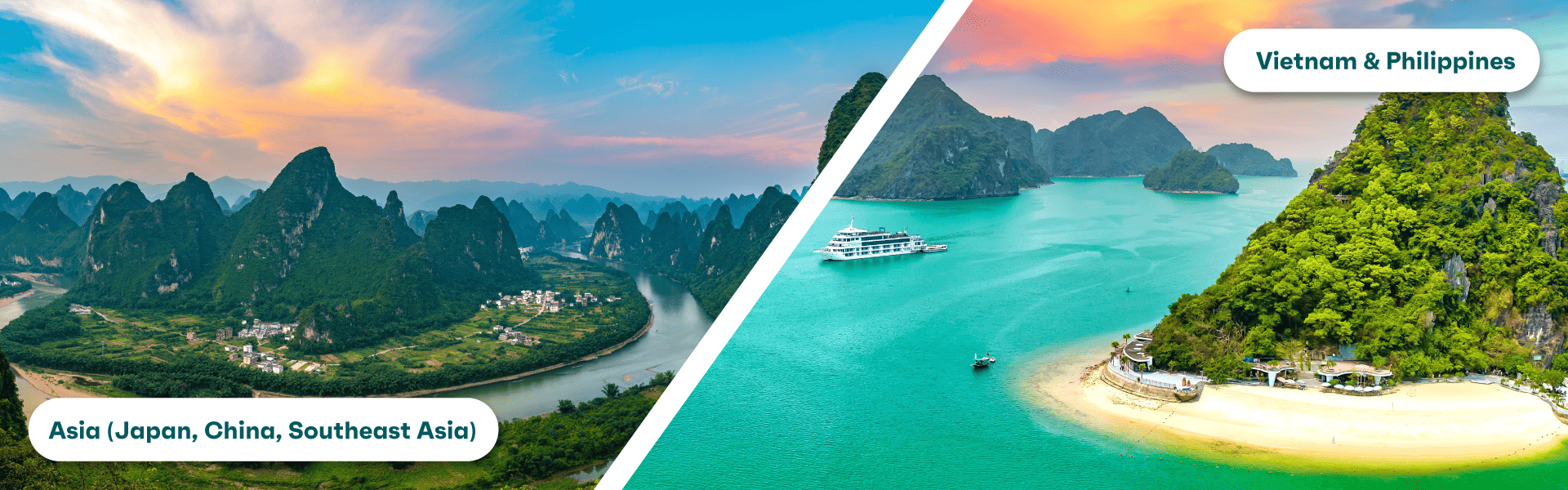 Cruise destination dupe: Asia (Japan, China, Southeast Asia) and Vietnam and Philippines 
