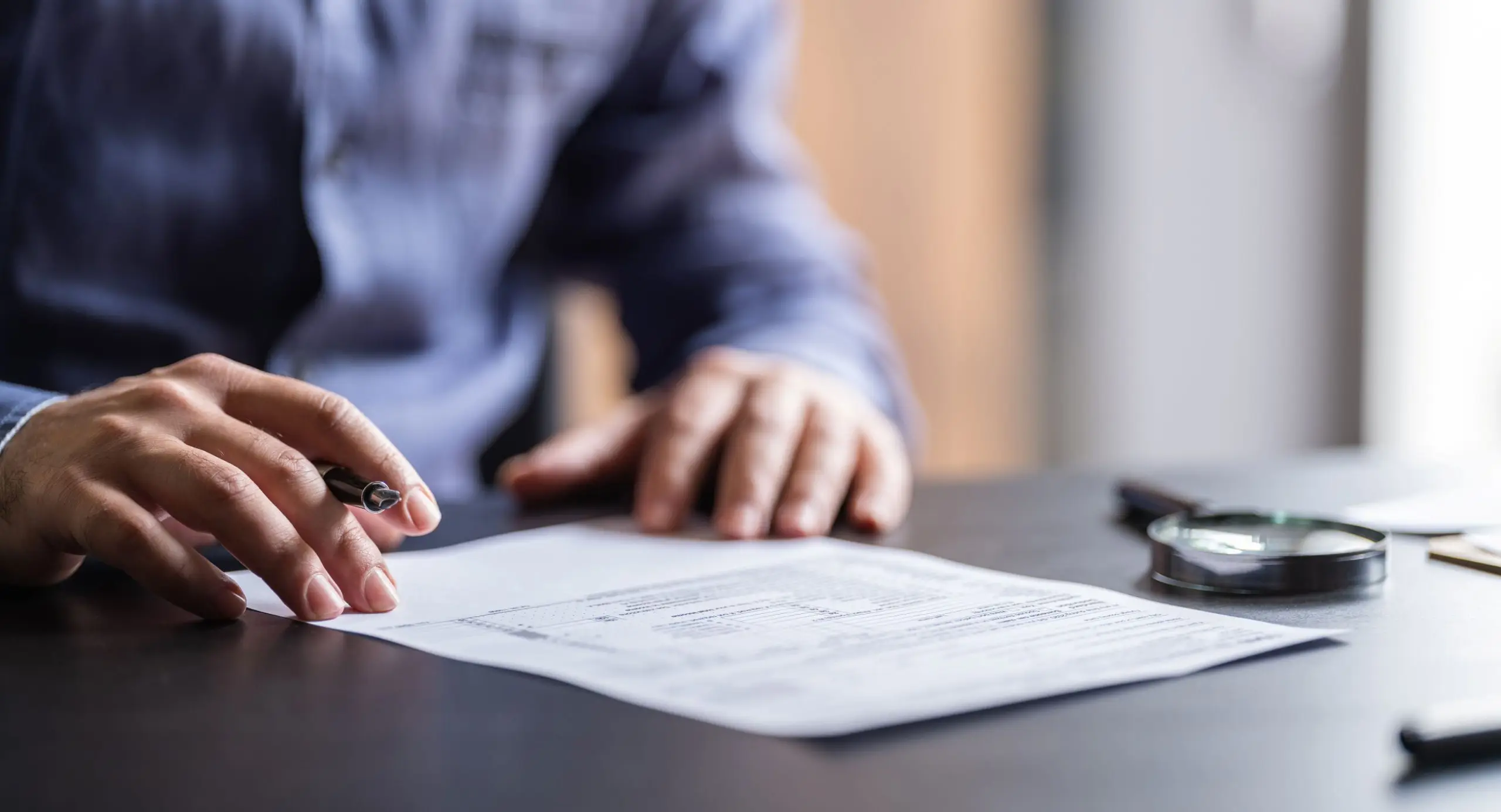 Filling travel insurance documents