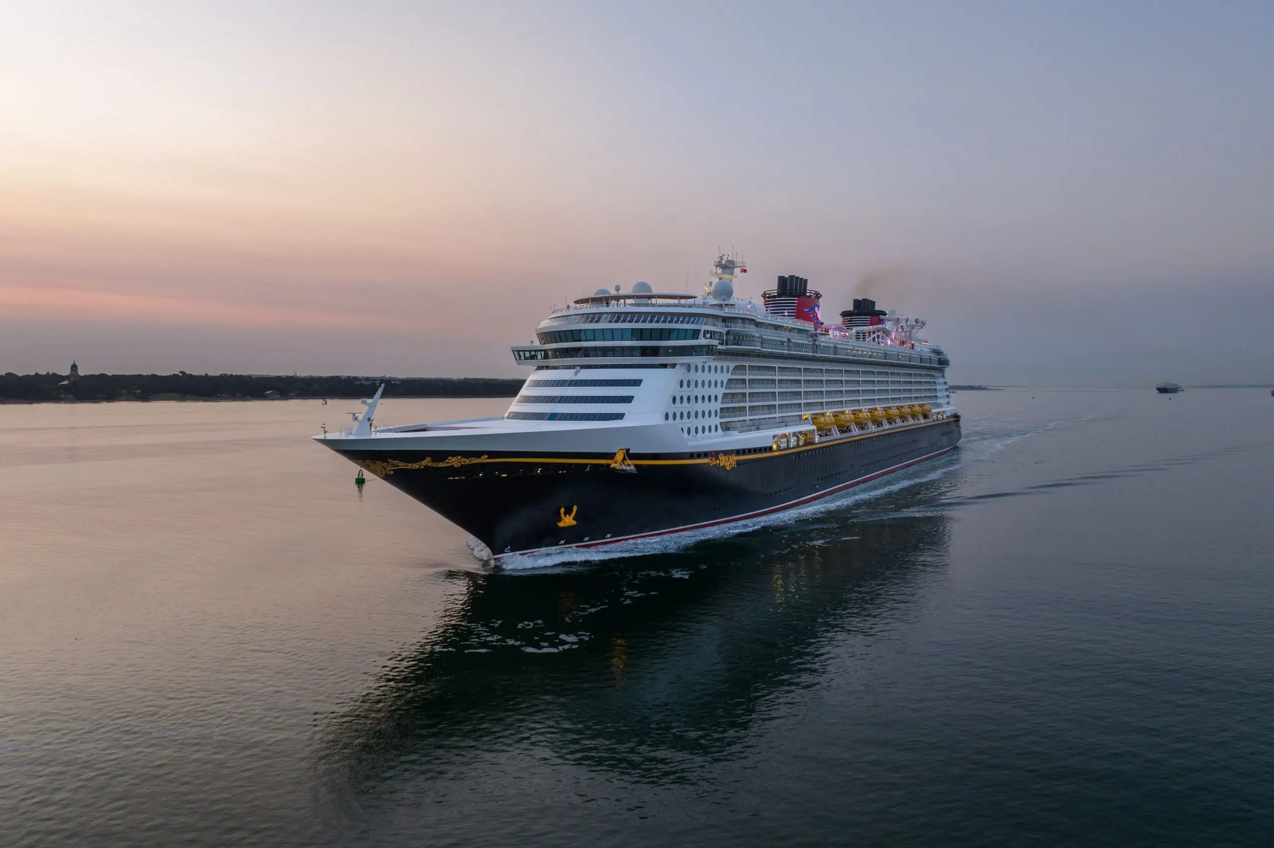 A cruise at golden hour